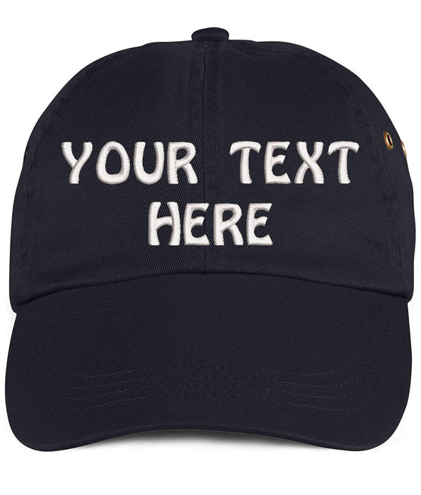 Soft Baseball Cap Custom Personalized Text Cotton Dad Hats for Men & Women. Embroidered Your Text