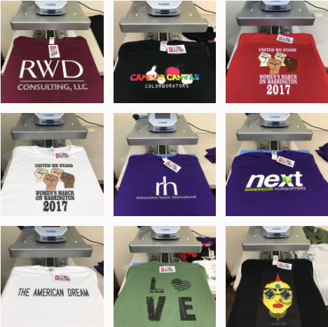 Custom t-shirts printing