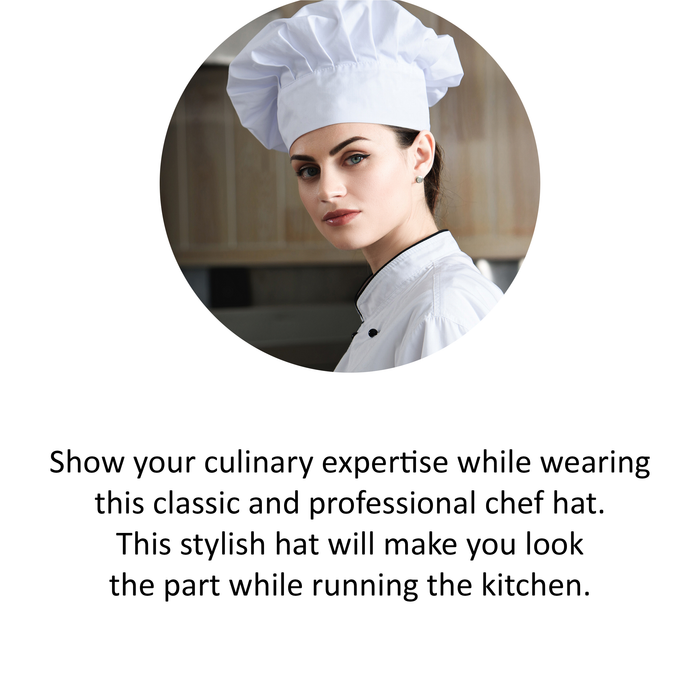 Embroidered Chef Hat with Custom Name a Great Gift Adult Premium Quali —  Place4Print - Best Place Printing & Embroidery, Aprons, Caps