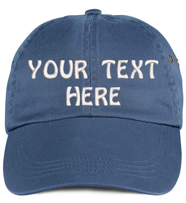 Soft Baseball Cap Custom Personalized Text Cotton Dad Hats for Men