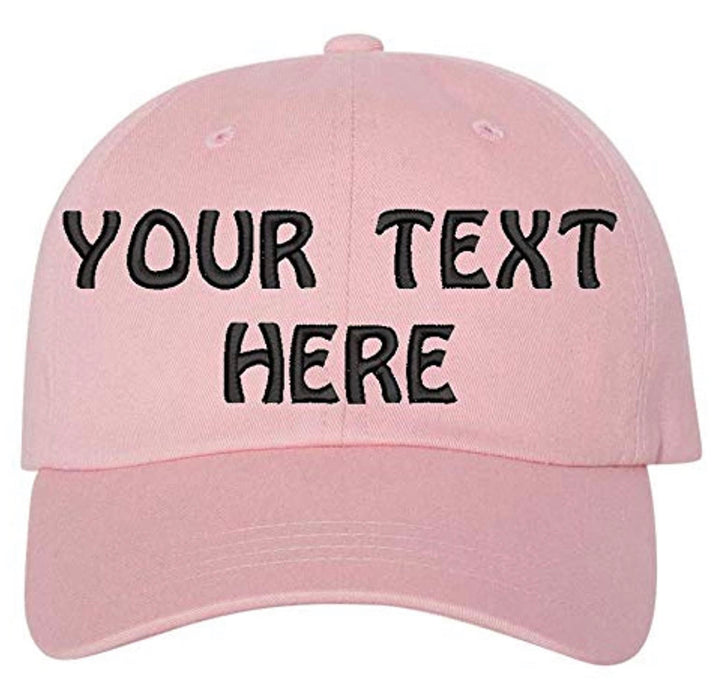 Soft Baseball Cap Custom Personalized Text Cotton Dad Hats for Men & Women. Embroidered Your Text