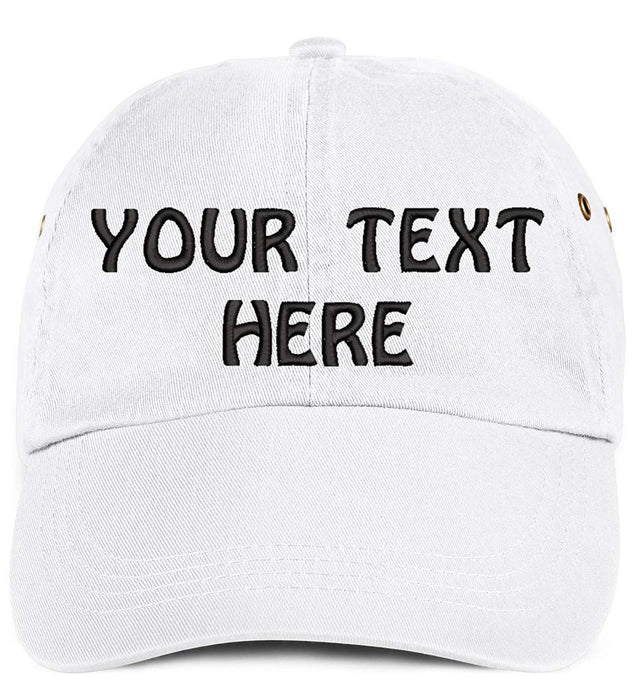 Soft Baseball Cap Custom Personalized Text Cotton Dad Hats for Men & Women. Embroidered Your Text