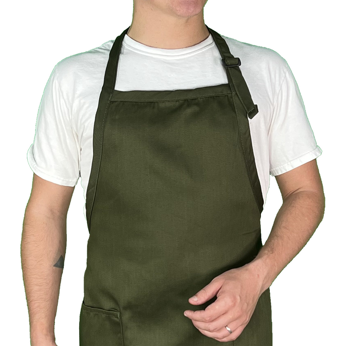 Personalized Chef Name Embroidered Apron (RED)