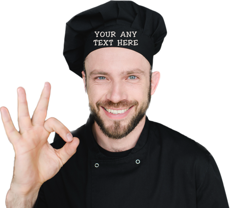 Personalized embroidered Chef Hat Custom Name